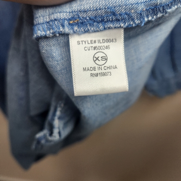 Women's Lalavon Denim Dress Sz XS - Picture 5 of 10